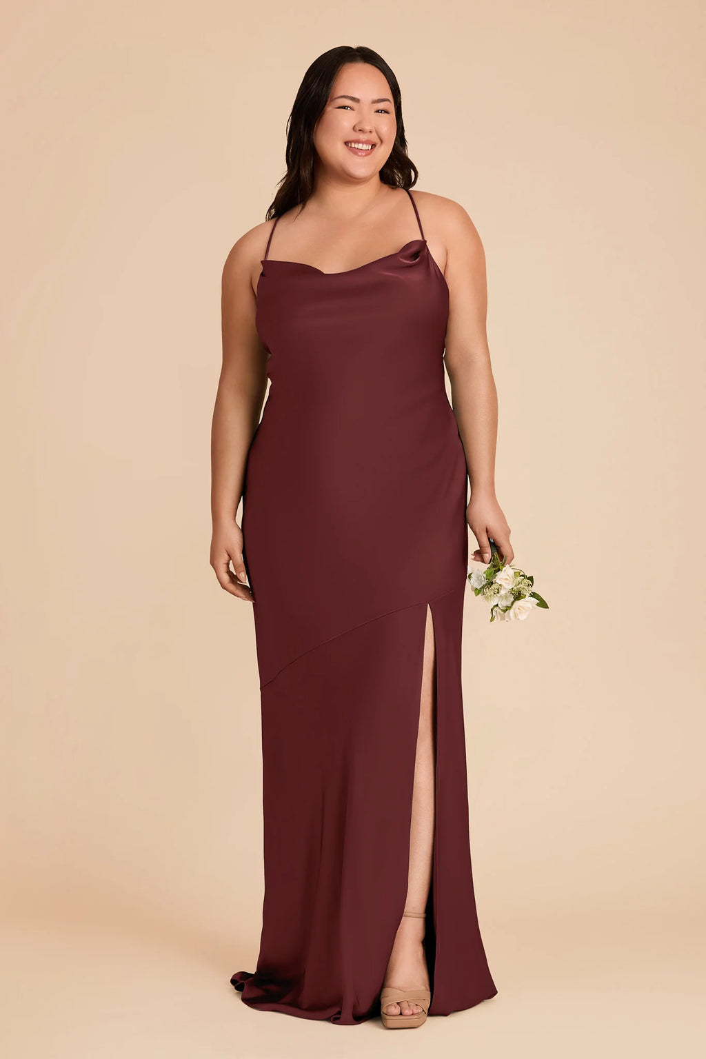Estelle Cabernet alternate view 2 bridesmaid dress