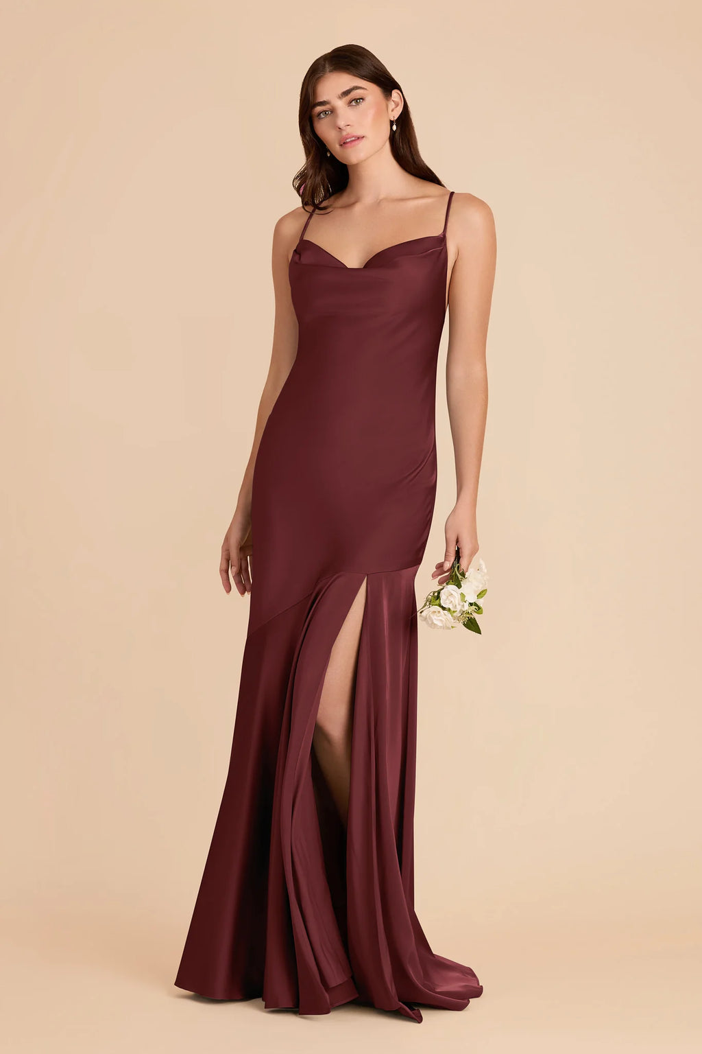 Estelle Cabernet alternate view 3 bridesmaid dress