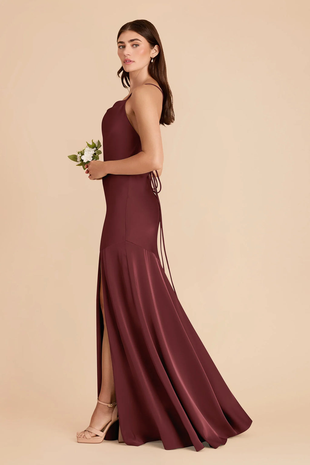 Estelle Cabernet alternate view 4 bridesmaid dress