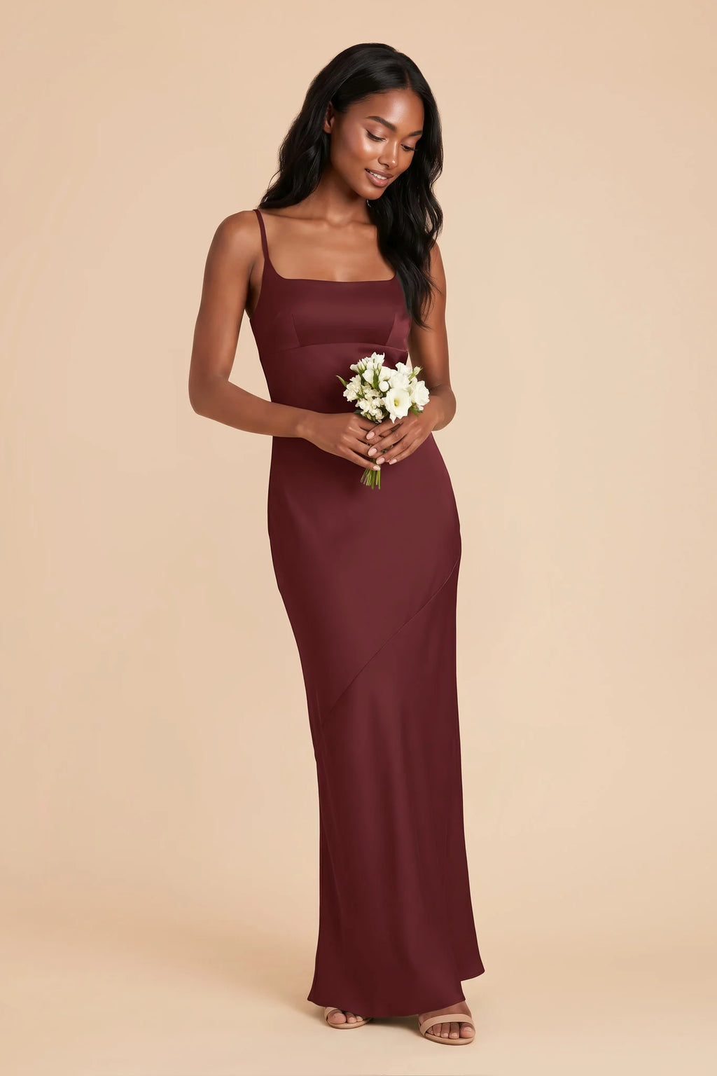 Noelle Cabernet alternate view 1 bridesmaid dress