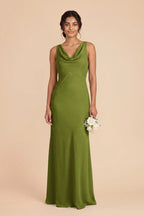 Odette Cactus front view bridesmaid dress