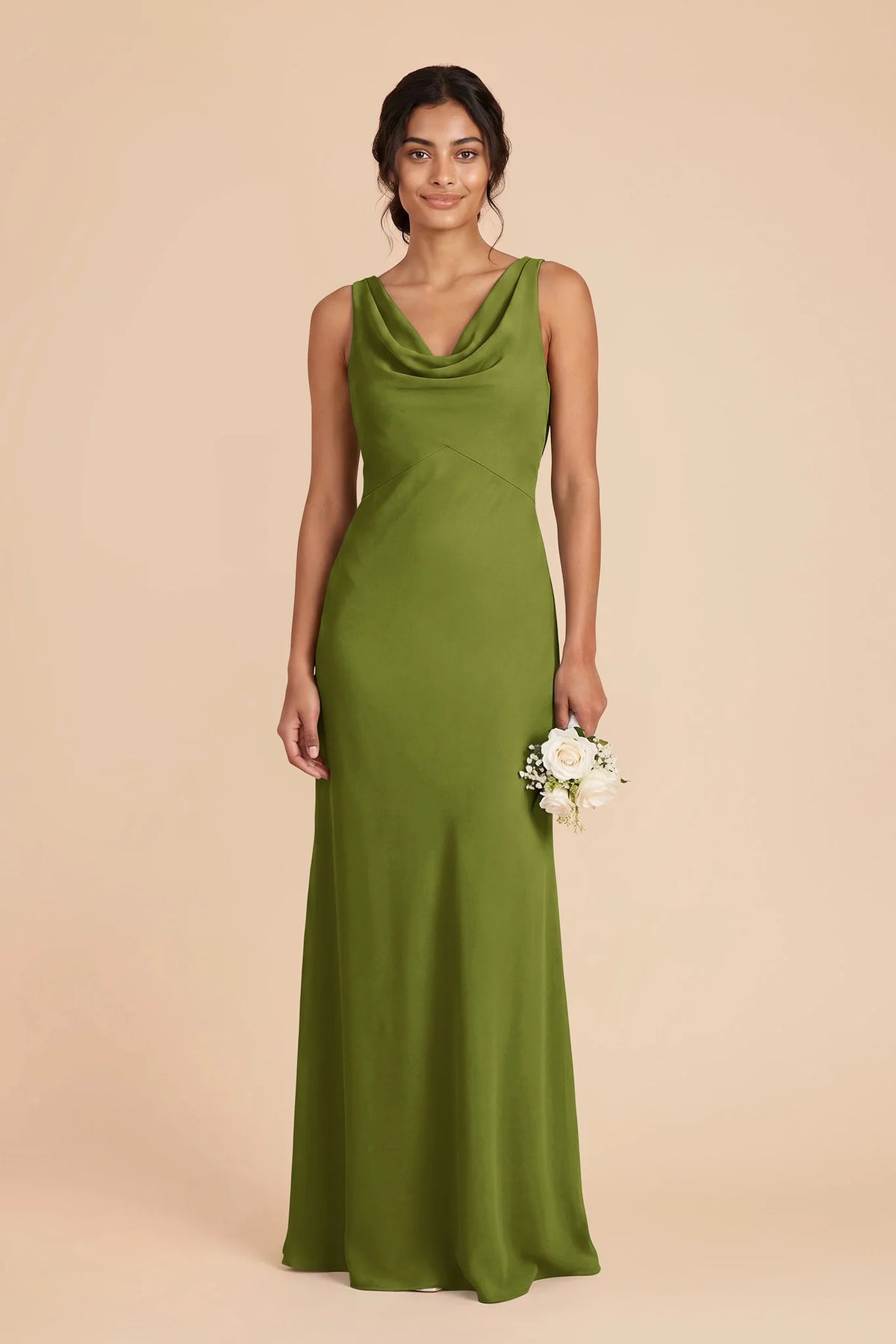Odette Cactus front view bridesmaid dress
