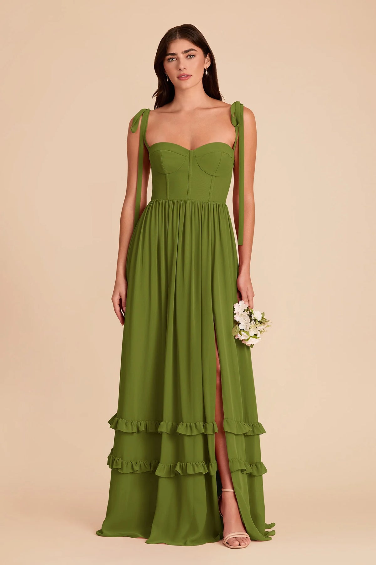 Daphne Cactus front view bridesmaid dress