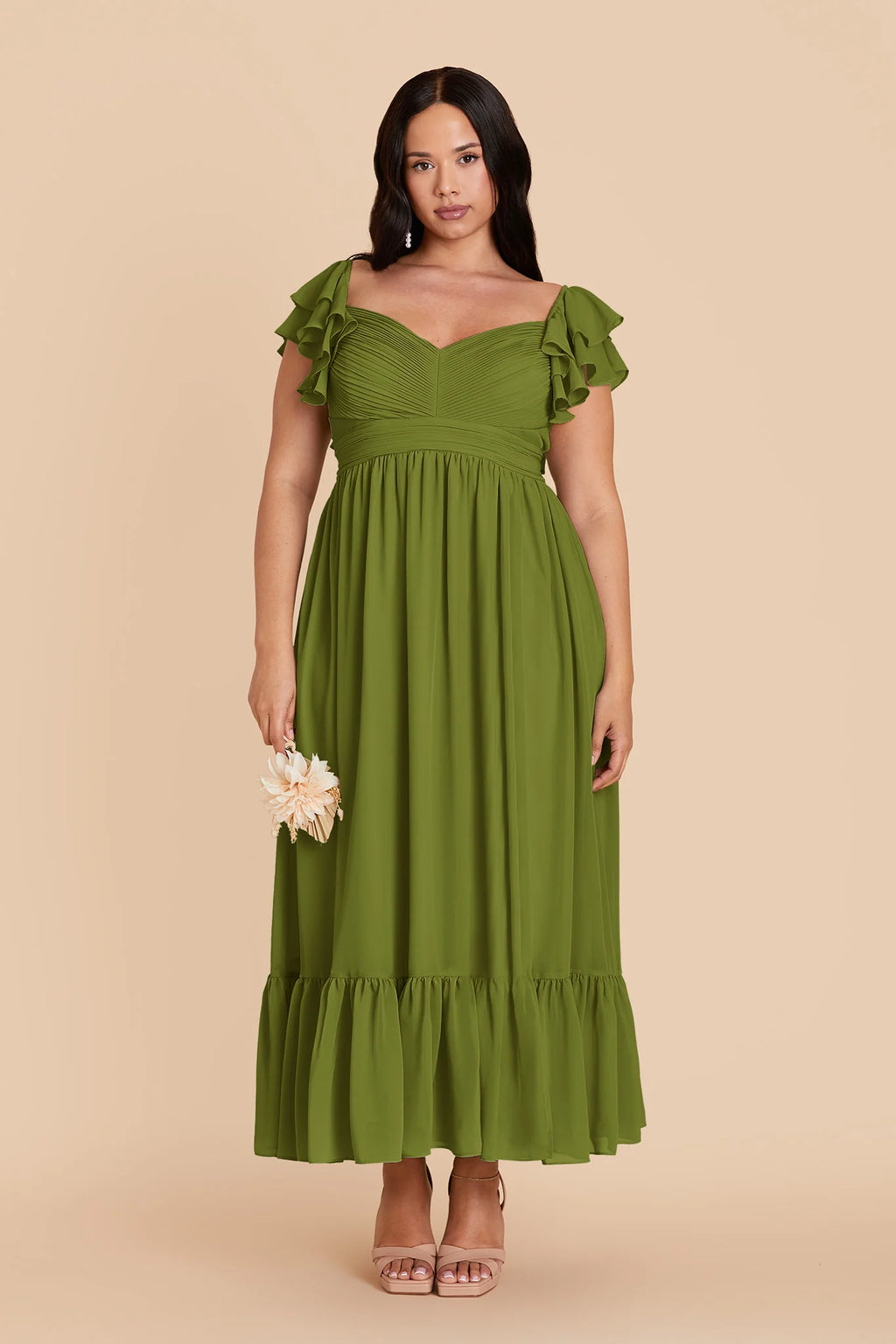 Talia Cactus alternate view 1 bridesmaid dress