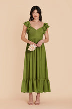 Talia Cactus alternate view 2 bridesmaid dress