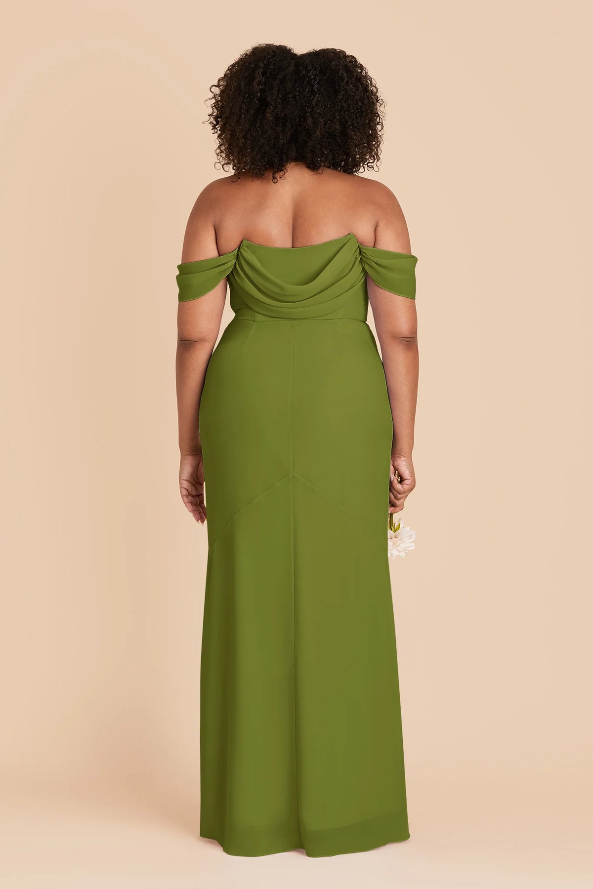 Odessa Cactus back view bridesmaid dress