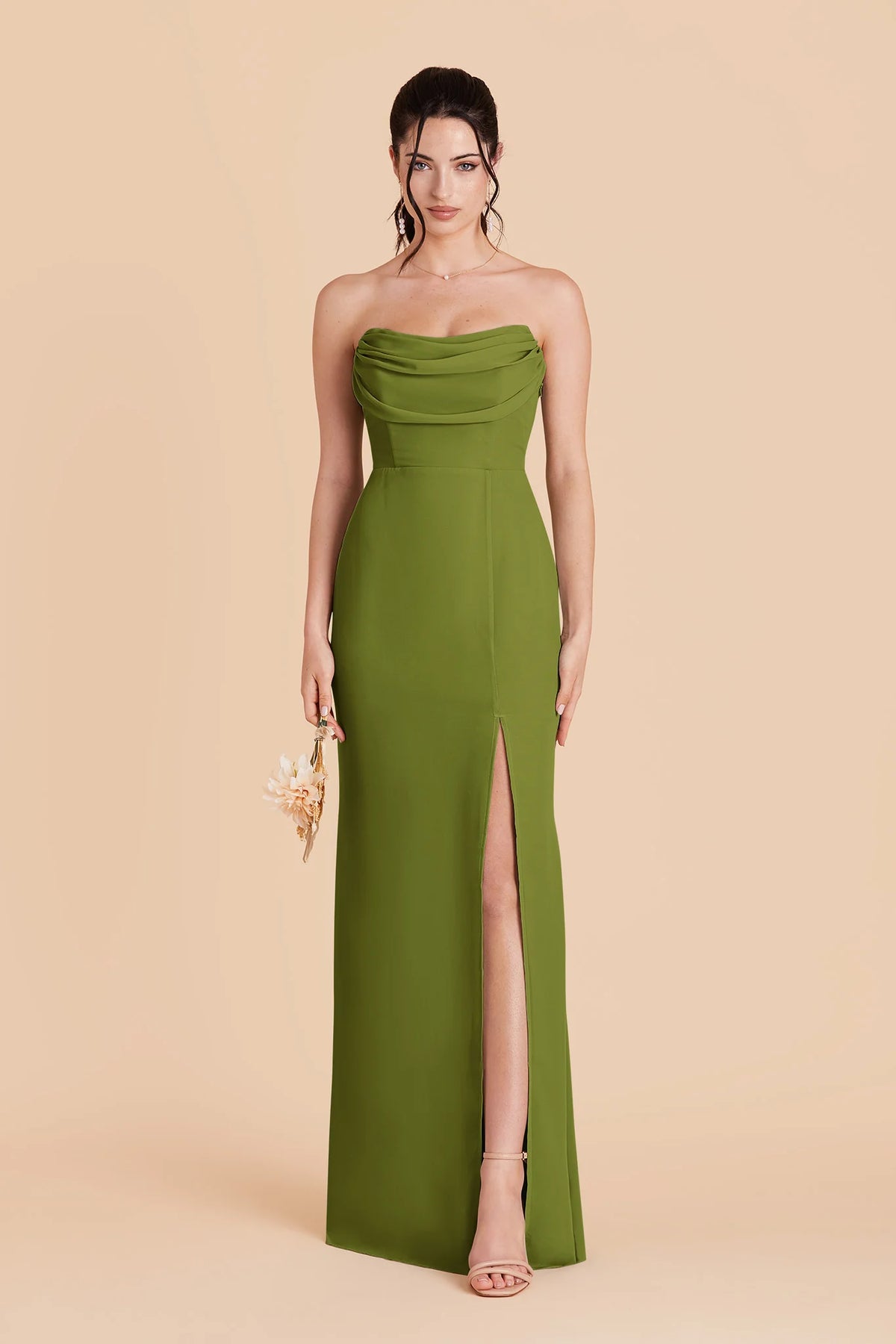 Odessa Cactus front view bridesmaid dress