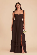 Daphne Café Noir front view bridesmaid dress