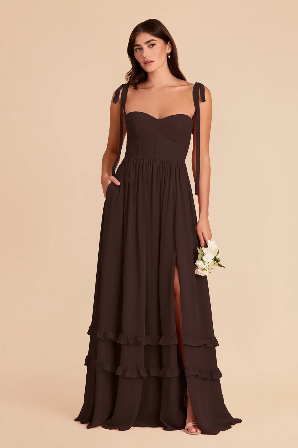 Daphne Café Noir alternate view 2 bridesmaid dress