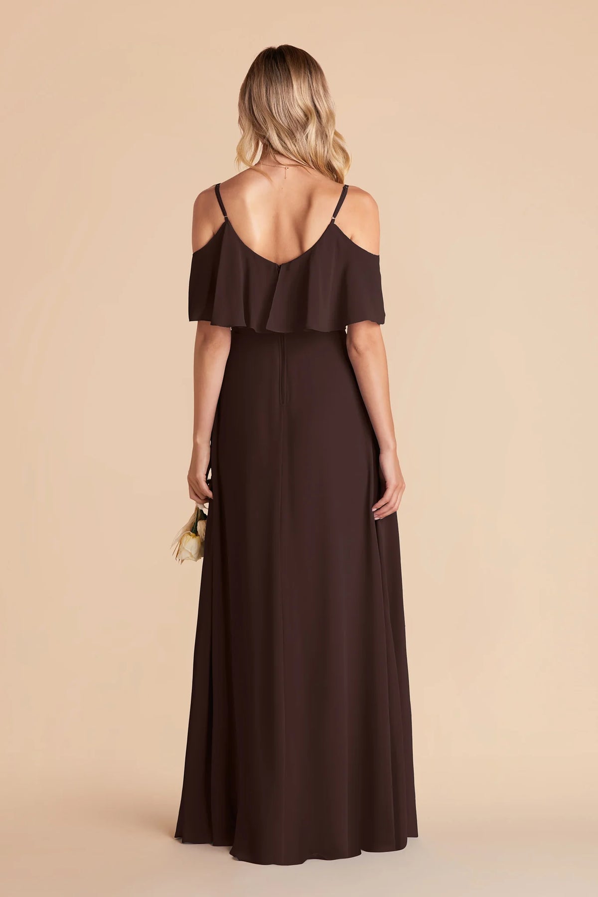 Genevieve Café Noir alternate view 4 bridesmaid dress