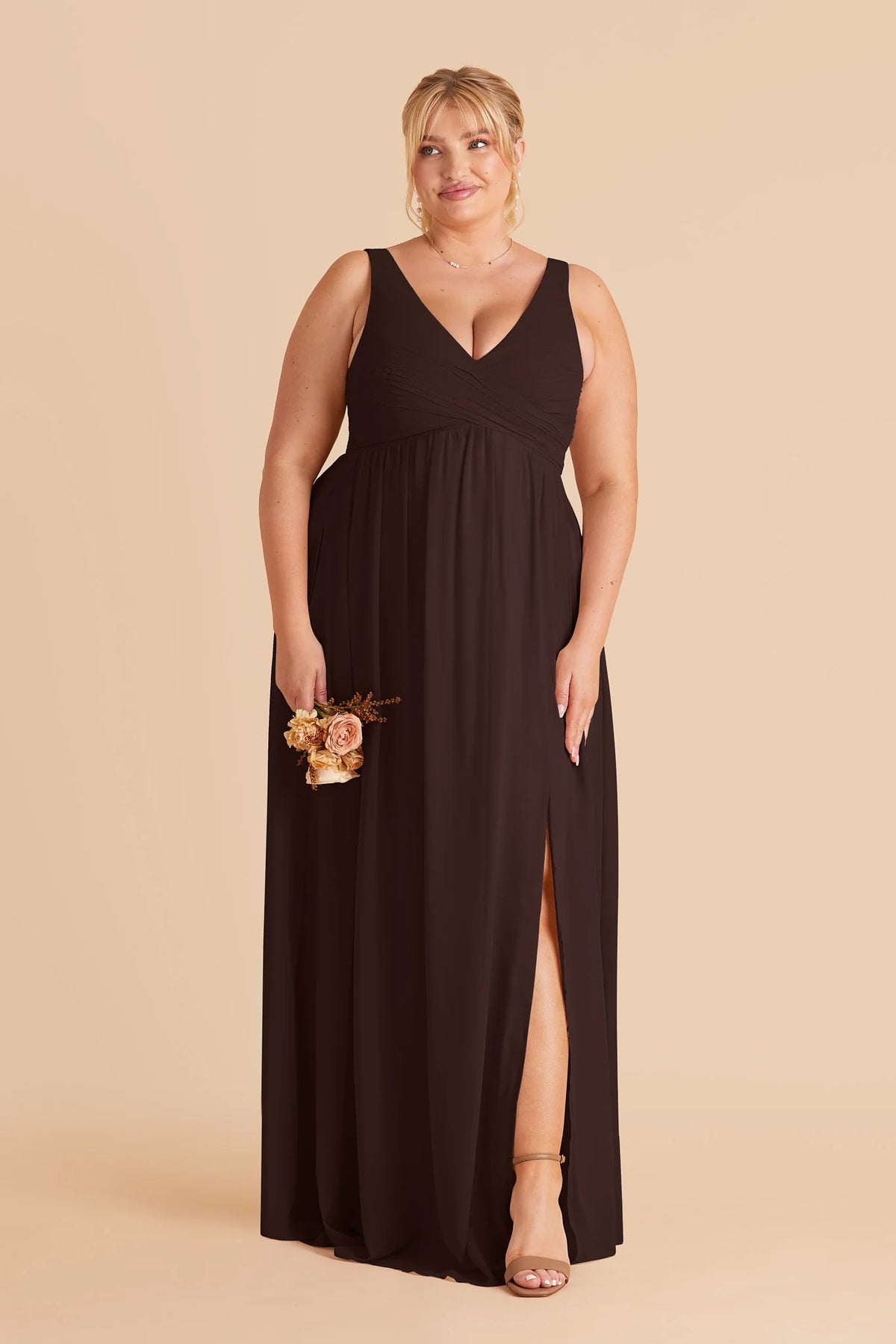 Annelise Café Noir alternate view 1 bridesmaid dress