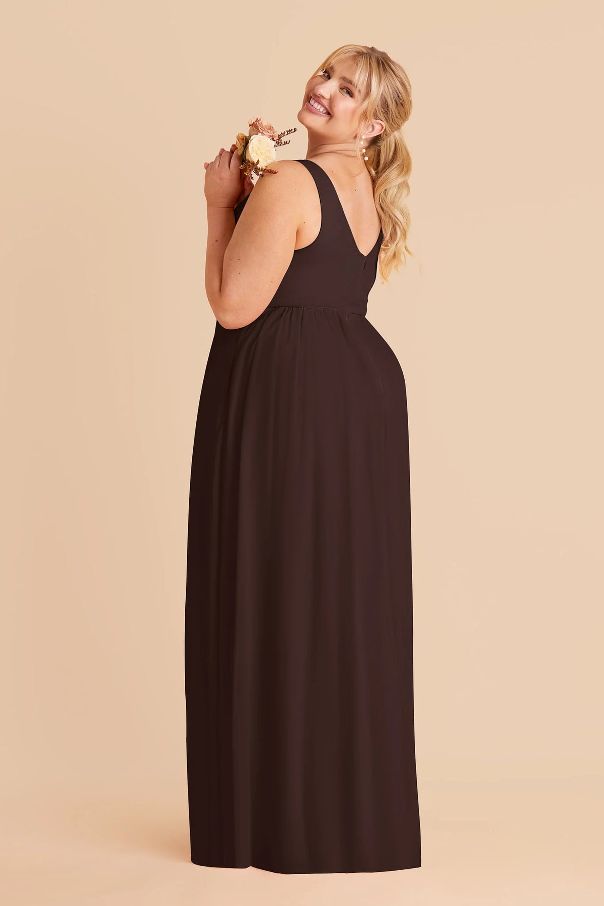 Annelise Café Noir alternate view 4 bridesmaid dress
