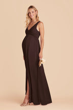 Annelise Café Noir back view bridesmaid dress