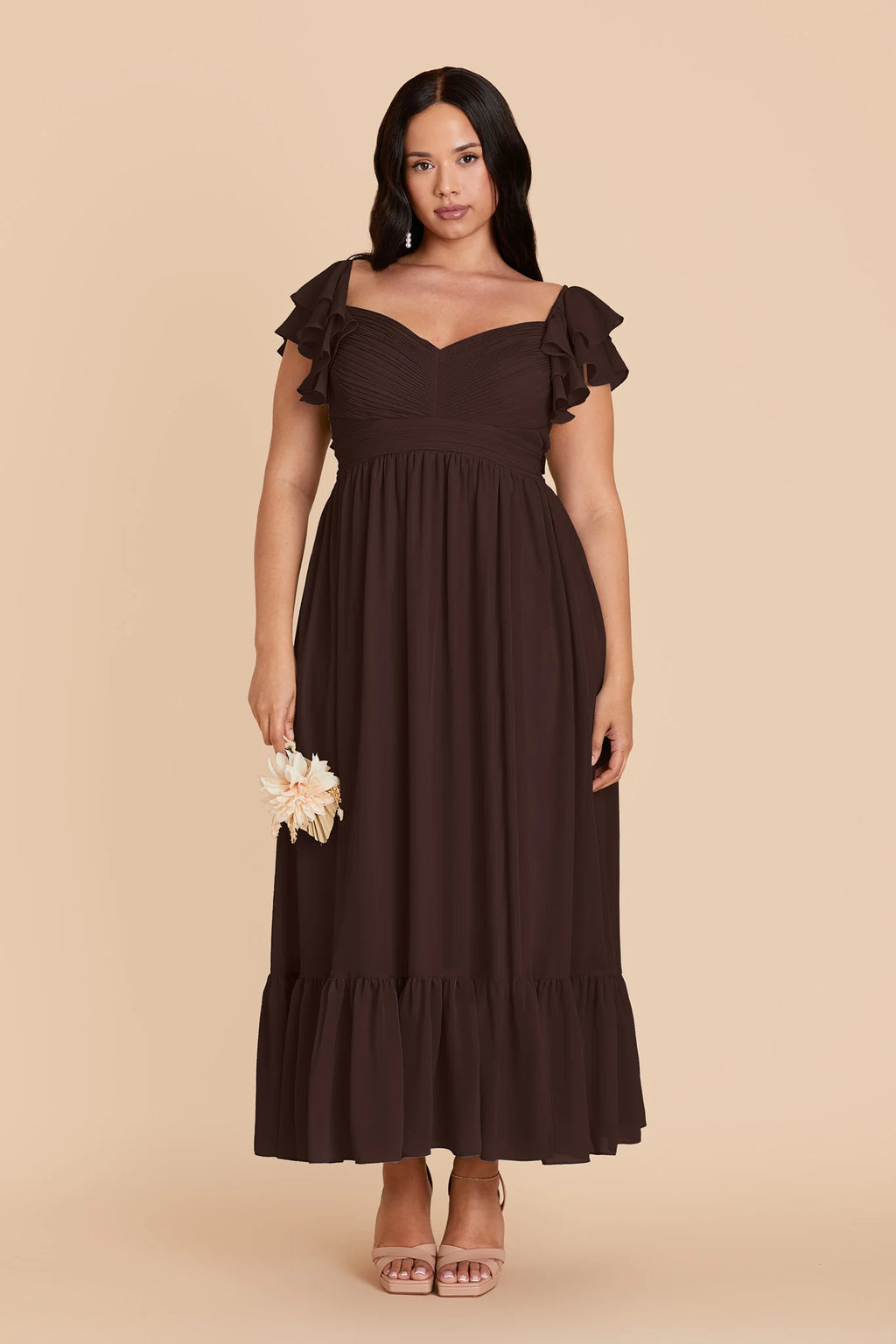 Talia Café Noir alternate view 1 bridesmaid dress