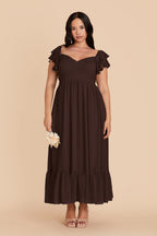 Talia Café Noir alternate view 1 bridesmaid dress