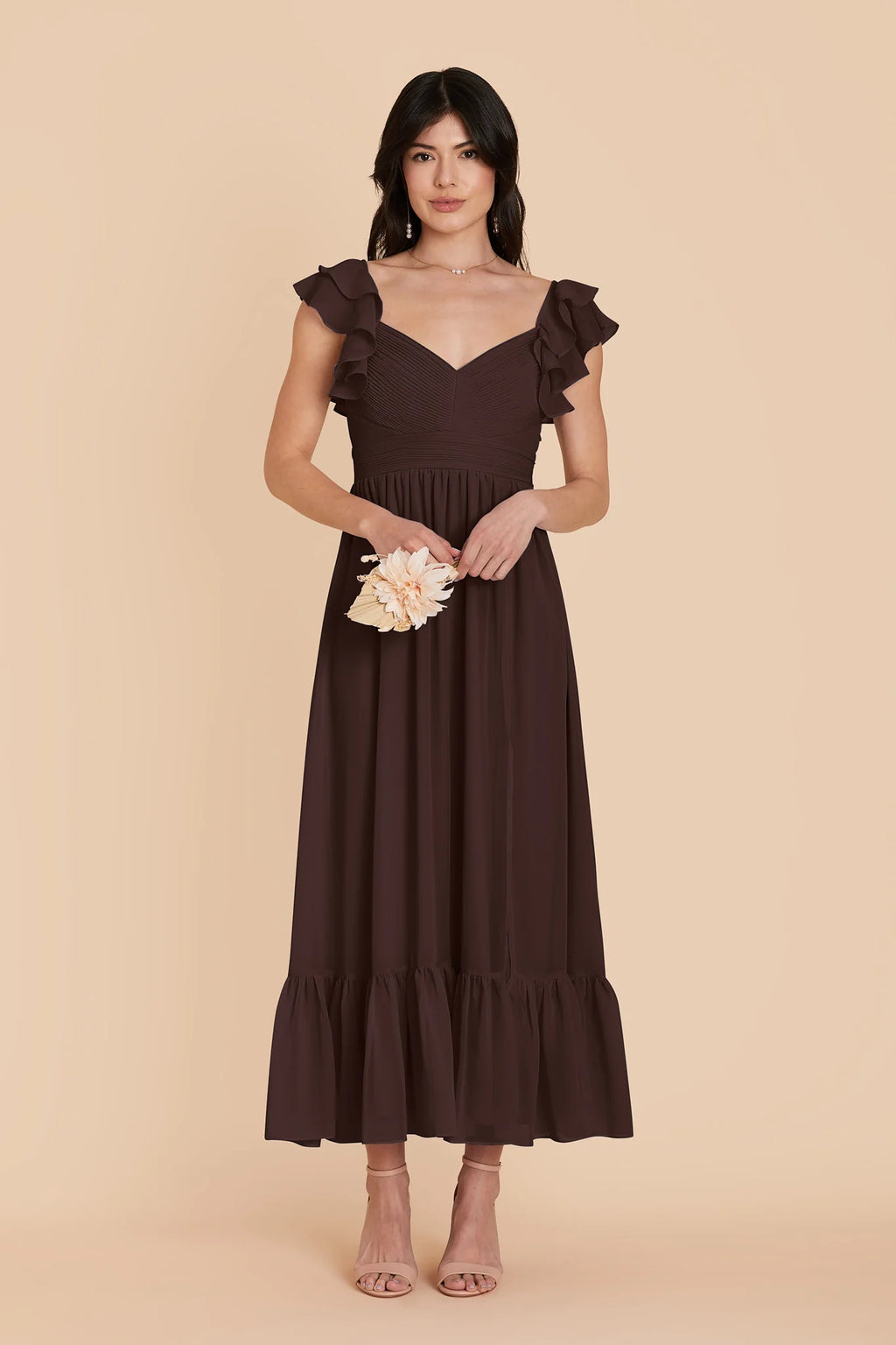 Talia Café Noir alternate view 2 bridesmaid dress
