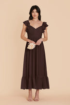 Talia Café Noir alternate view 2 bridesmaid dress