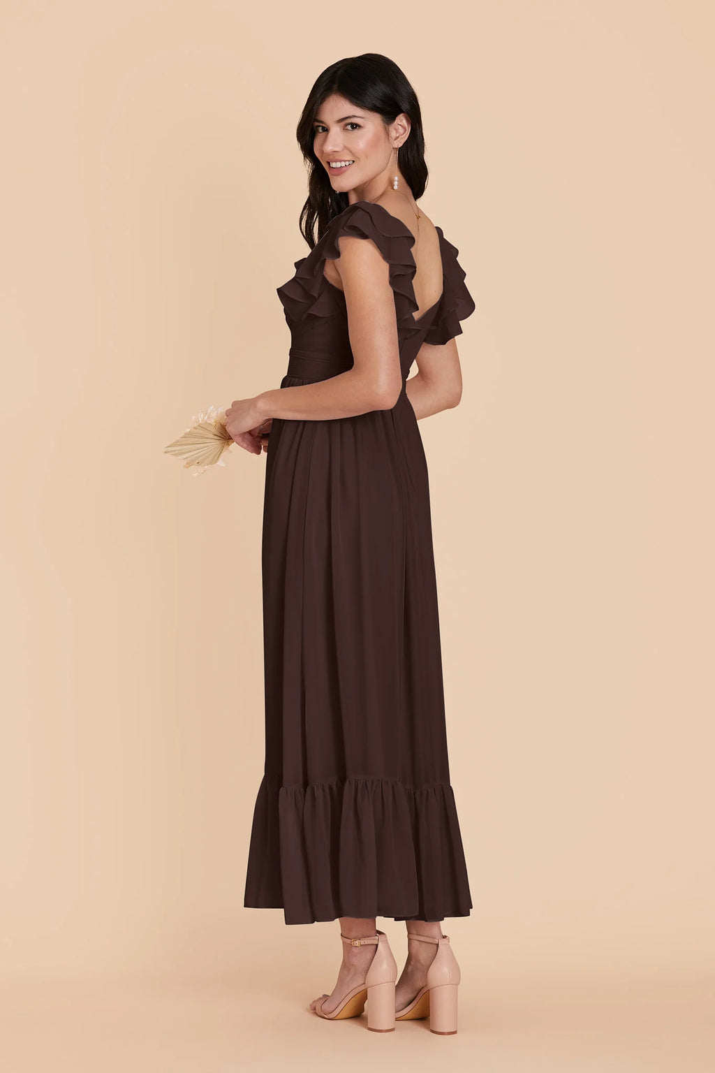 Talia Café Noir alternate view 3 bridesmaid dress