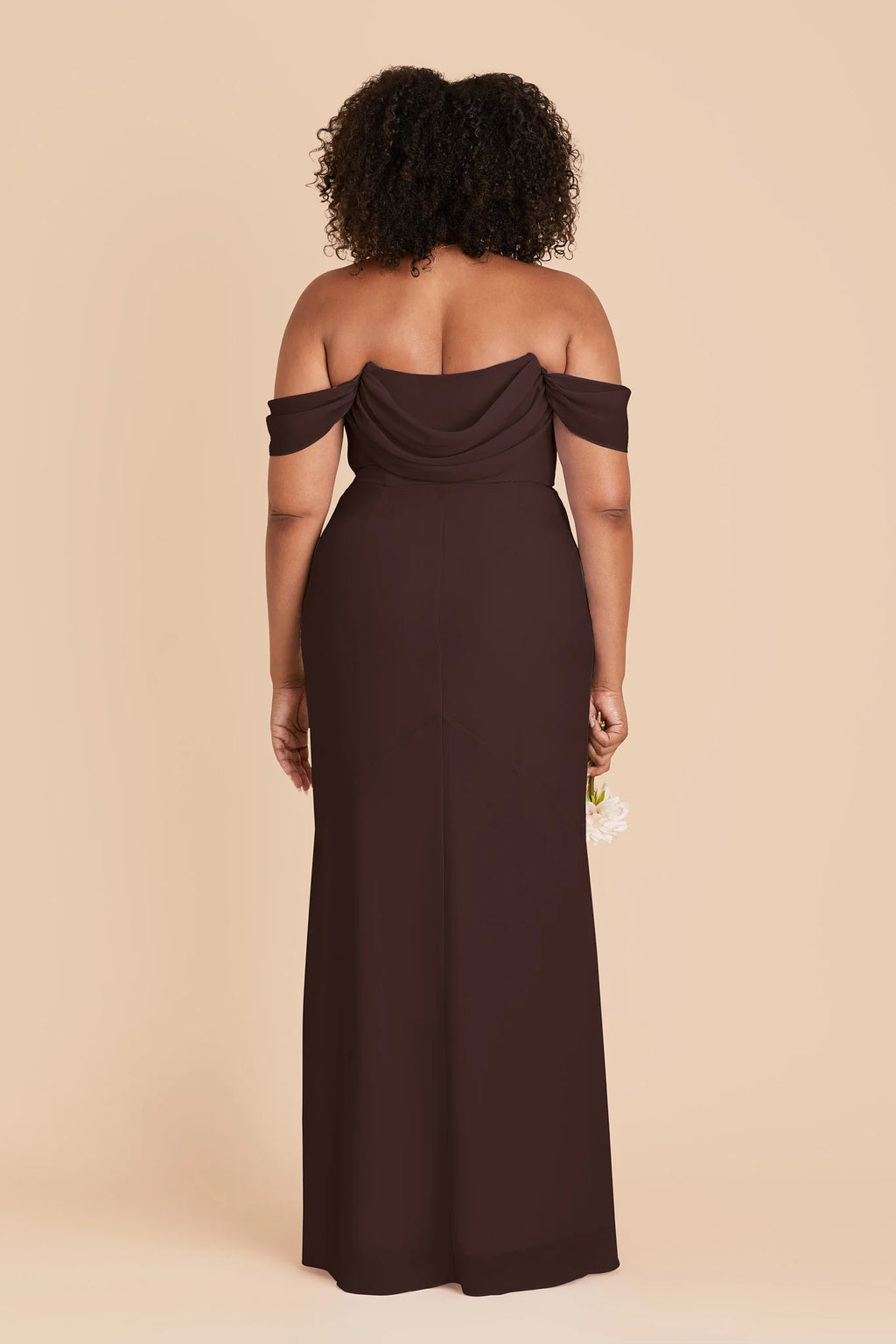 Odessa Café Noir back view bridesmaid dress