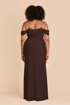 Odessa Café Noir back view bridesmaid dress