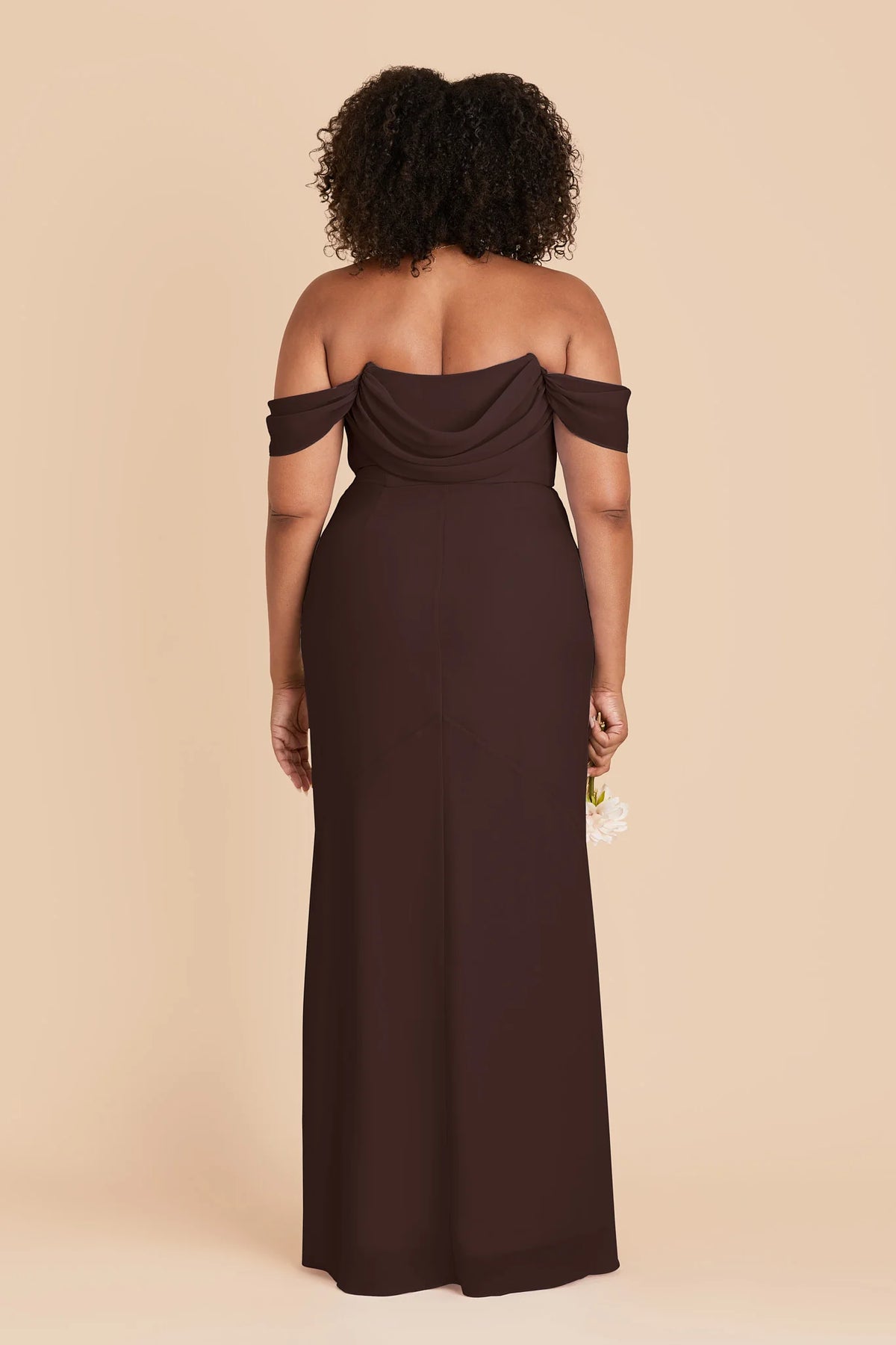 Odessa Café Noir back view bridesmaid dress