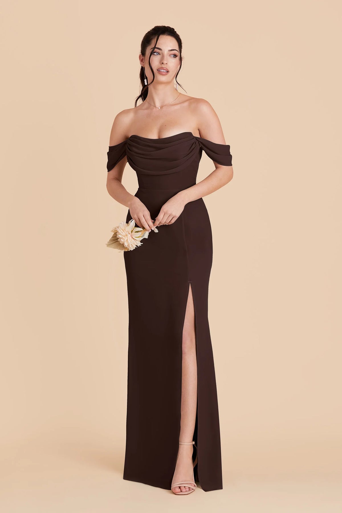Odessa Café Noir alternate view 2 bridesmaid dress