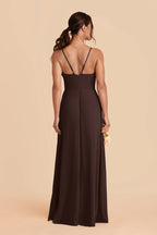 Margot Café Noir back view bridesmaid dress