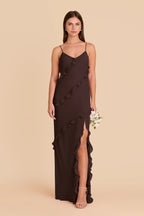 Vivienne Café Noir front view bridesmaid dress