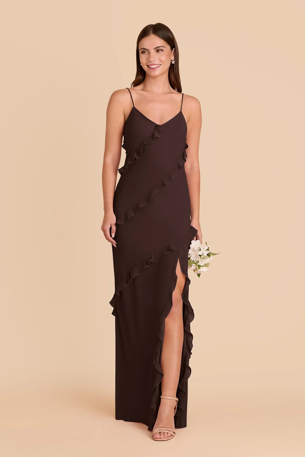 Vivienne Café Noir alternate view 2 bridesmaid dress