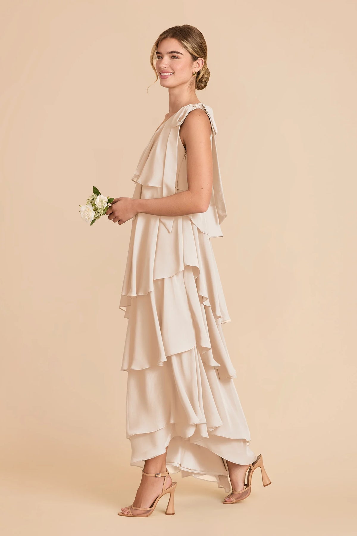 Marisol Champagne alternate view 2 bridesmaid dress