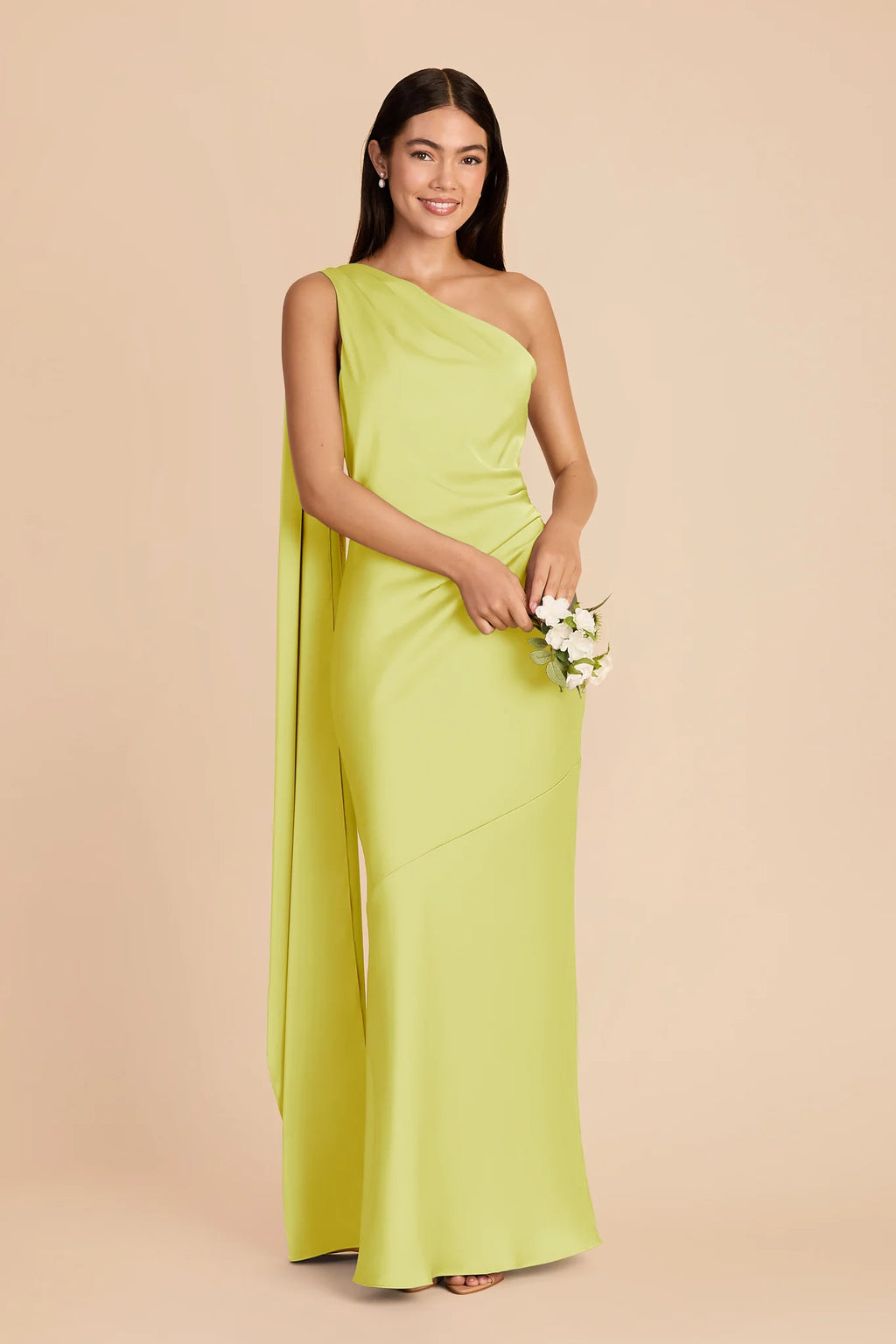 Ariadne Chartreuse alternate view 1 bridesmaid dress