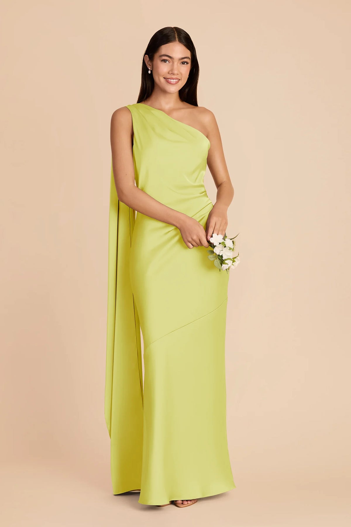 Ariadne Chartreuse alternate view 1 bridesmaid dress
