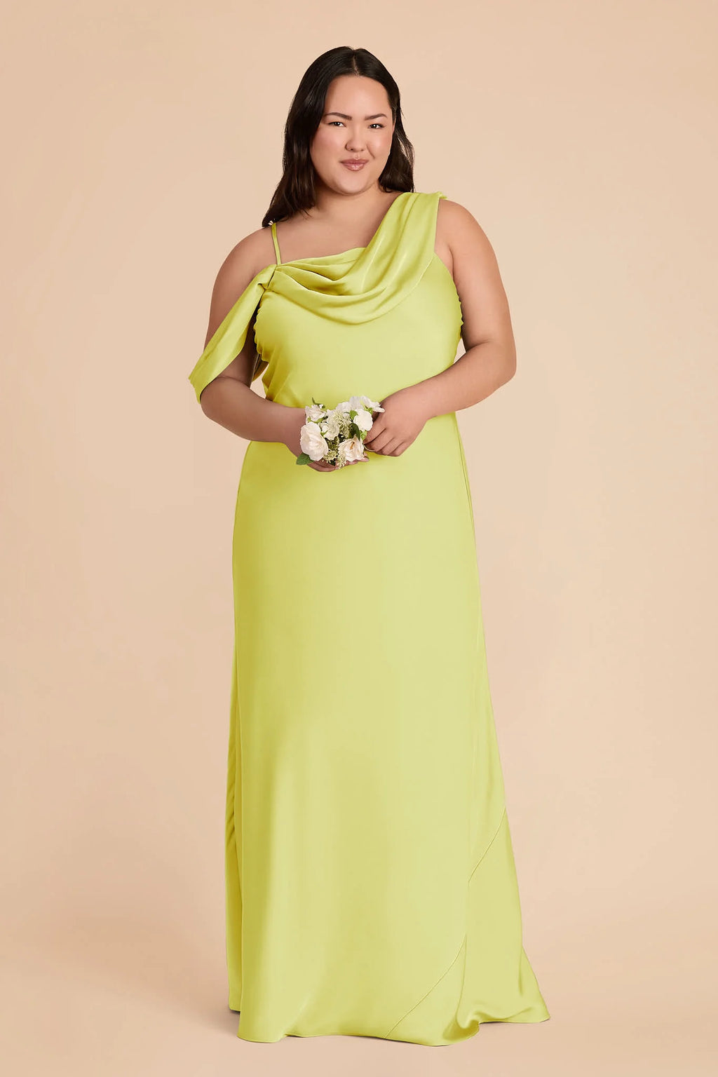 Thalia Chartreuse alternate view 1 bridesmaid dress
