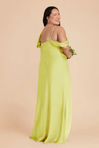 Thalia Chartreuse alternate view 5 bridesmaid dress