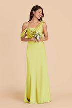 Thalia Chartreuse alternate view 2 bridesmaid dress