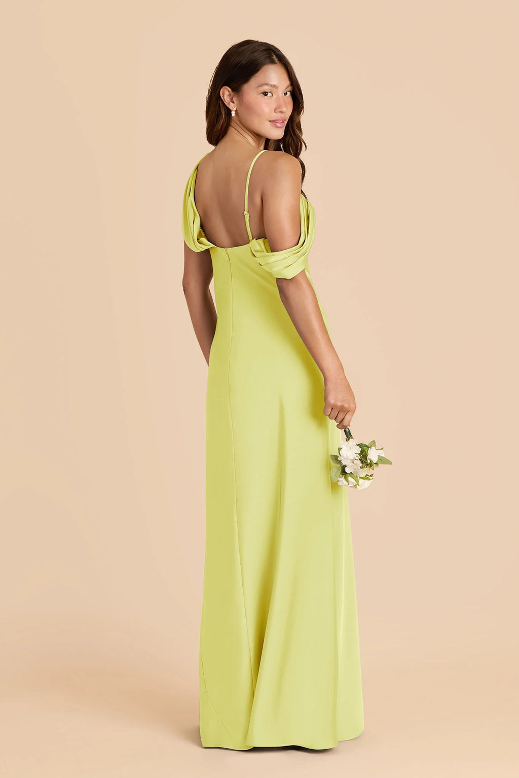 Thalia Chartreuse alternate view 3 bridesmaid dress
