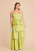 Calista Chartreuse alternate view 1 bridesmaid dress