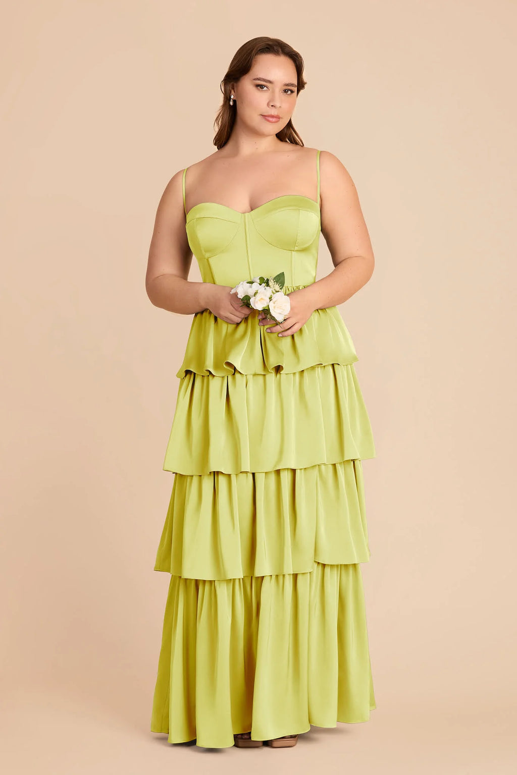 Calista Chartreuse alternate view 5 bridesmaid dress