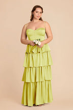 Calista Chartreuse alternate view 5 bridesmaid dress