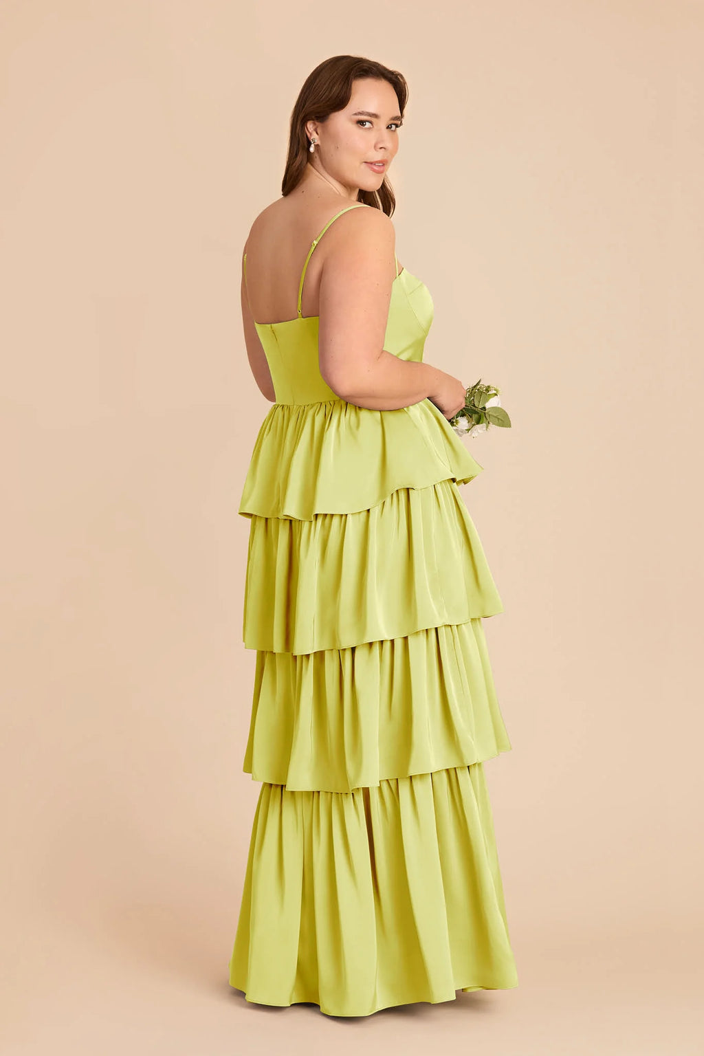Calista Chartreuse alternate view 6 bridesmaid dress