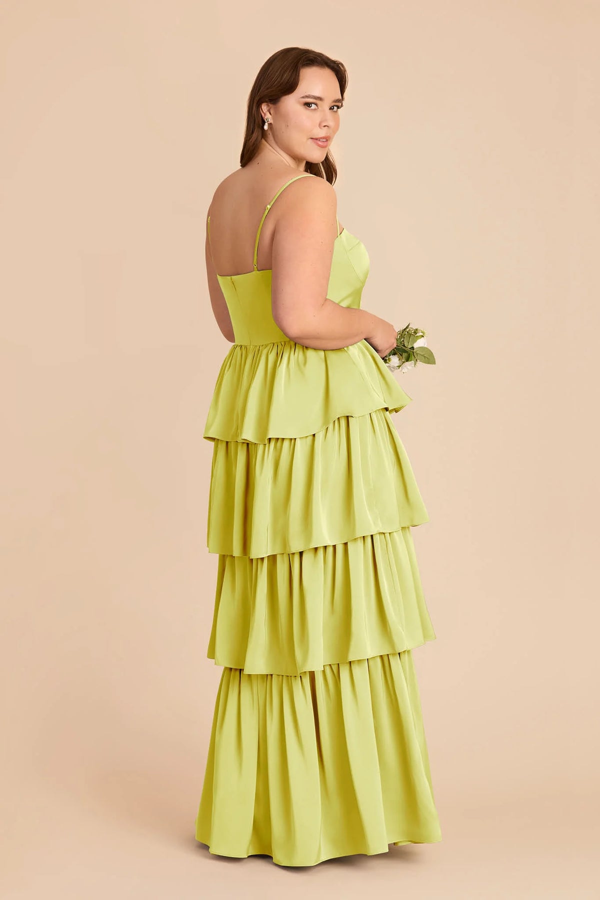 Calista Chartreuse alternate view 6 bridesmaid dress