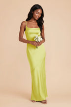 Noelle Chartreuse alternate view 1 bridesmaid dress