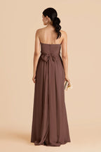 Elodie Chocolate Brown alternate view 2 bridesmaid dress