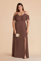 Genevieve Chocolate Brown alternate view 1 bridesmaid dress