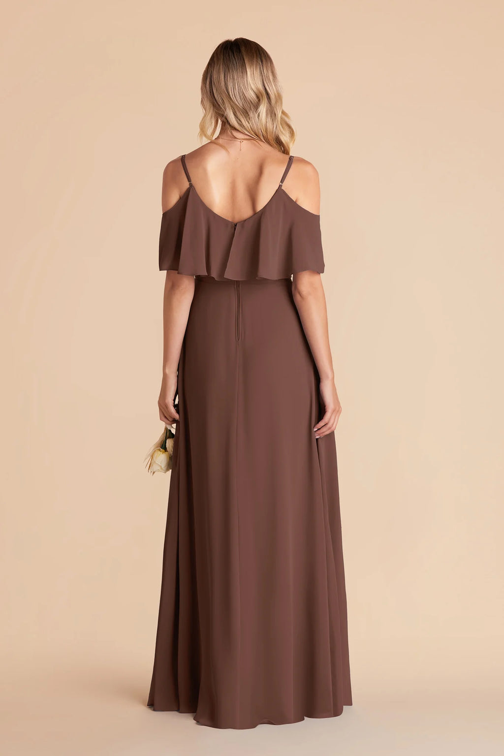 Genevieve Chocolate Brown alternate view 4 bridesmaid dress
