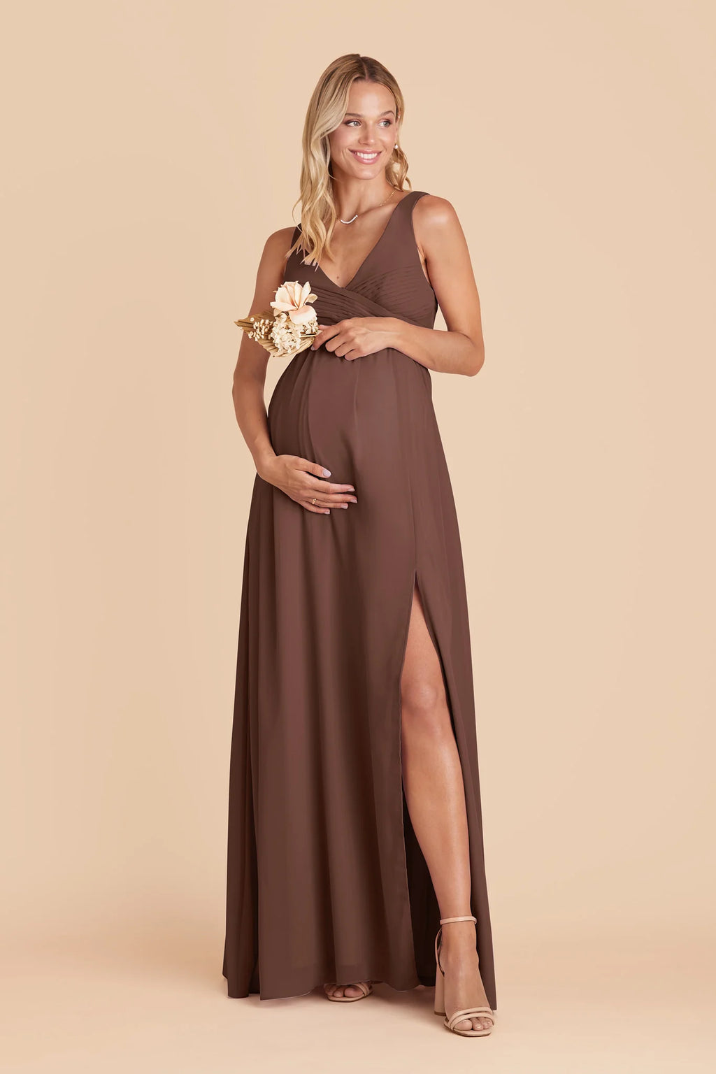 Annelise Chocolate Brown alternate view 4 bridesmaid dress