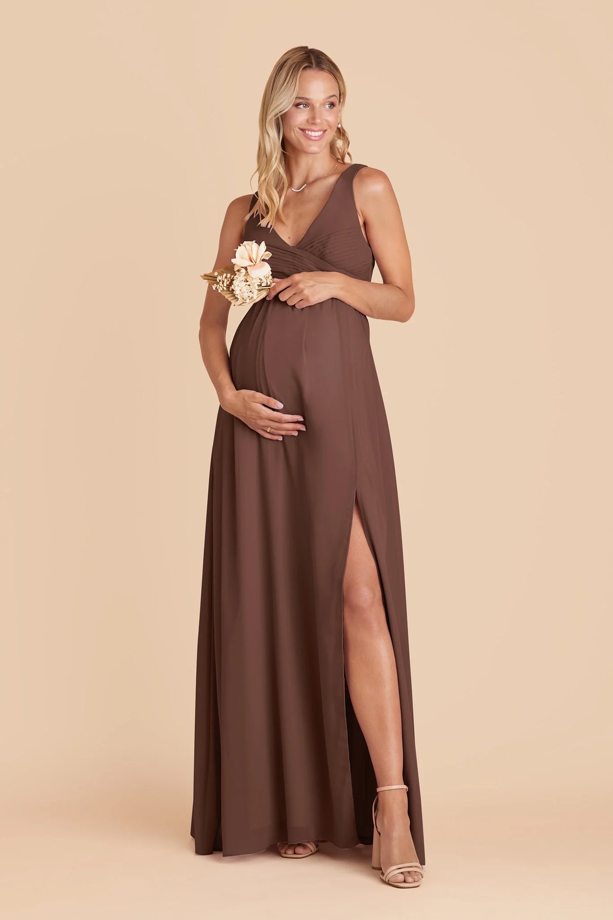 Annelise Chocolate Brown alternate view 4 bridesmaid dress