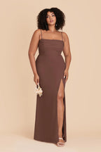 Odessa Chocolate Brown alternate view 1 bridesmaid dress