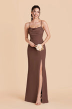 Odessa Chocolate Brown alternate view 3 bridesmaid dress