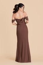 Odessa Chocolate Brown alternate view 5 bridesmaid dress